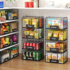 JKsmart 4 Pack XL Stackable Wire Baskets, Pantry Organizers and Storage - Image 4