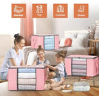 90L Large Storage Bags, 8 Pack Clothes Storage Bins Closet Organizers - Image 3