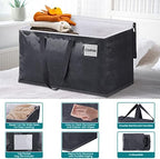 Fabspace Heavy Duty Moving Bags, 93L Collapsible Storage Totes, 10-Pack - Image 3
