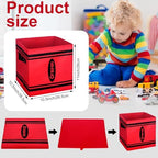 RattanView 12 Pcs 11in Crayon Storage Bins Cubed Cubby Organizers - Image 2