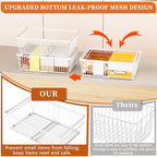 Large Freezer Organizer Bins for 10 to 20 Cu.Ft,2 Pack , Leak-Proof Bottom - Image 2