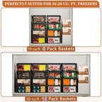 Large Freezer Organizer Bins for 10 to 20 Cu.Ft,Leak-Proof Bottom,2 Pack - Image 4