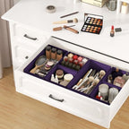 DIMJ Drawer Organizer Clothes, 12 Pack Dresser Organizer, Foldable Closet Organizers and Storage, Fabric Dresser Bins, Drawer Dividers for Nursery, Baby Clothes, Underwears, Sock (Purple) - Image 6