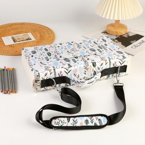 384 Slots Pencil Case, 4-Layer Organizer with Shoulder Strap - Image 6