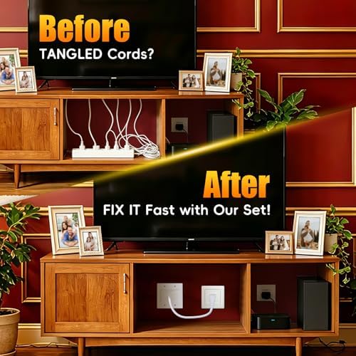 in-Wall Cable Management Kit with Recessed Tv Outlet Box - Image 3