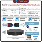 Motorized Rotating Display Stand with Remote, 7.87in 360 Electric Turntable for Display,Photography,3D Scanner Models, Motorized Lazy Susan and Photography Turntable Control Angle/Speed,Step/Swing/Continuous Rotation - Image 2