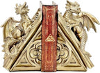 Bellaa Dragon Bookends, Set Vintage Decorative Book Ends 21503 - Image 2