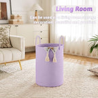 Artfeel Laundry Basket,Woven Cotton Rope Laundry Hamper,100L for Decorative Storage of Dirty Clothes,Toys and Blankets in Bathroom,Baby Room and Living Room - Image 2