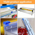 Plastic Wrap Cutter Slide Cutter - Reusable Snap-on Sliding Cutter Fit 24 inch Plastic Wrap Foil Wax Paper Parchment Paper Barbecue Paper Baking Paper Roll, Two Way Wrap Slide Cutter 4 pcs - Image 5
