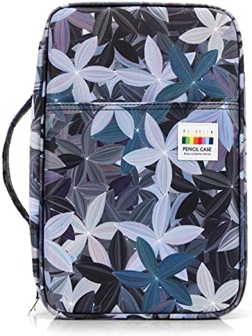 YOUSHAERS 300 Slots Pencil Case - Color Pencil Case Organizer Pen Case with Multilayer Holder for Prismacolor Colored Pencils & Gel Pen (Leaves) by YOUSHARES