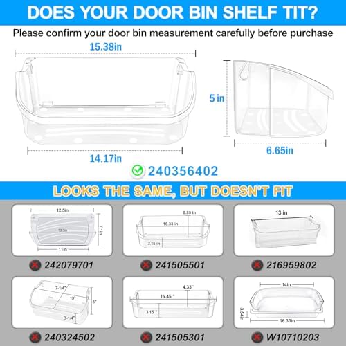 ALVAR 240356402 Refrigerator Door Bin for Frigidaire Door Shelf Replacement - Image 2