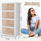 CTSNSLH 4 Tier Plastic Storage Bins with Lid 36QT - Stackable Storage Bins - Image 5