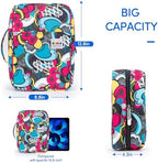 YOUSHARES 300 Slots Color Pencil Case - Pen Case Organizer with Handy Wrap & Zipper, Multilayer Holder for Prismacolor Colored Pencils & Gel Pen (Colorful) - Image 4