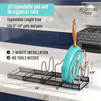 Pots and Pans Organizer Rack for Under Cabinet - Image 2