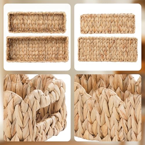 Scalloped Bathroom Basket Organizer, Toilet Paper Basket with Handles - Image 6