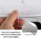 20 Section Hanging Shoe Organizer for Closet, Hanging Closet Organizer and Storage Space-Saving Foldable Clothes Shelf with Sturdy Hooks for Wardrobe, Dorm, Bedroom, Rv, Transparent - Image 5