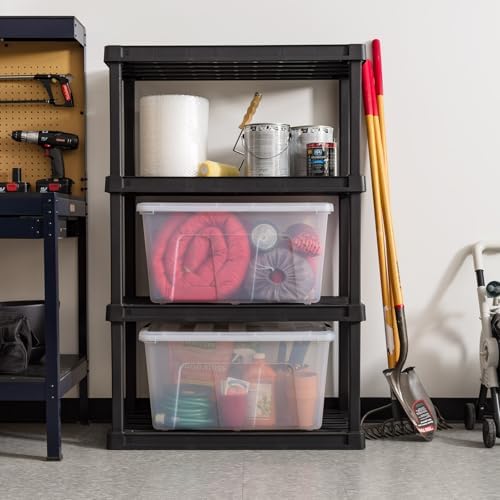 IRIS USA 2-Pack 94 Quart Storage Bins with Lids, Clear - Image 5