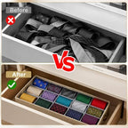 Belt Organizer Box for Closet, Linen Tie Storage Drawer Organizer, 1Pcs - Image 3