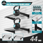 24Pcs Slatwall Accessories Set with Slatwall Baskets, Shelves, Hook - Image 4