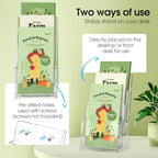 MaxGear 3 Tier Acrylic Brochure Holder, 4 Inch Wide Pamphlet Holder, 6 Pack - Image 5