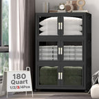 UAMFURI Stackable Storage Bins with Lids, 480QT Extra Large Storage Cabinet by UAMFURIDirect