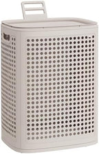 SONGMICS Laundry Hamper with Lid, 75 L Ventilated Basket, Cutout Handles by SONGMICS
