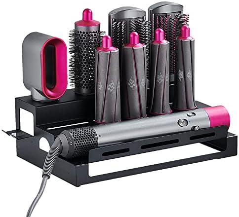 BlueFire 3 Tier Hair Tool Organizer, Wall Mount Holder for Dyson Airwrap by BlueFire