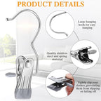 Yinder 150 Pcs Boot Hanger Clips Laundry Hooks Stainless Steel Hooks,Gray - Image 4