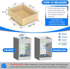 WelFurGeer Soft Close Pull Out Cabinet Organizer, 17" W x 22" D Heavy-Duty Plywood Pull-Out Cabinet Drawer, Cabinets Roll Out Drawers, Durable Pullout Drawers for Home & Kitchen Organization - Image 3