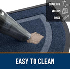 OLANLY Half Circle Front Door Mat Outside 59x34 All-Season Rubber Doormat - Image 6