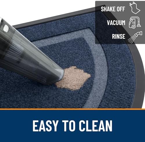 OLANLY Half Circle Front Door Mat Outside 59x34 All-Season Rubber Doormat - Image 6