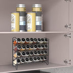 SWOMMOLY Spice Rack Organizer with 32 Glass Spice Jars and 396 Spice Labels - Image 2