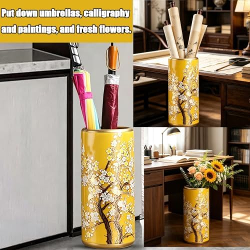 Multicolor Ceramic Umbrella Holder Multifunctional Patterned Umbrella-Stand - Image 2