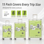 HOUSE DAY Vacuum Storage Bags for Travel 15-Pack, Premium Space Saver Bags - Image 2
