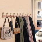 WEBI Coat Rack Wall Mount Long,8 Tri Hooks for Hanging Coats,30 inch Hook Rack Rail,Coat Hanger Wall Mounted for Clothes,Jacket,Hat,Black - Image 6