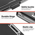 6 Pack Clipboard with Storage, High Capacity Storage Clipboard 8.5 x 11 with Pen Holder, Letter / A4 Size, Inner Plastic Folder Attached for Teacher Office Home, Size 13.4 x 9.4 x 0.9 in - Image 5