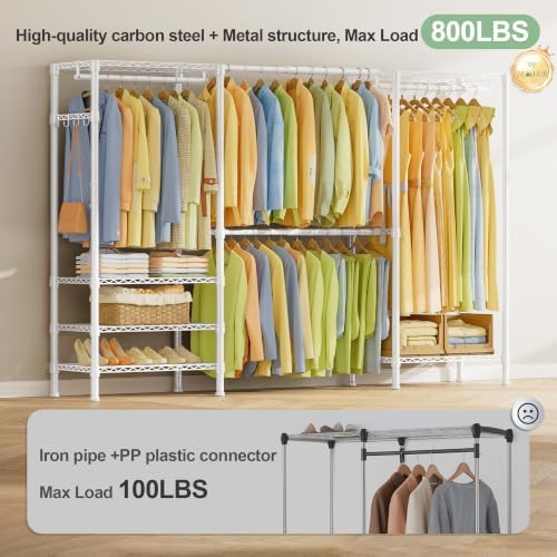 SEMHOR E06 Expandable Heavy Duty Clothes Rack for Reach-in Closet - Image 2