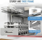 Under Sink Organizer Upgrade To Professional Rails,2-Tier Dual Pull Out Cabinet Storage,Height Adjustable Slide Out Drawers For Bathroom Kitchen,2 Pack-18.5"Dx12.8"-16.9"H,Gun Gray - Image 4