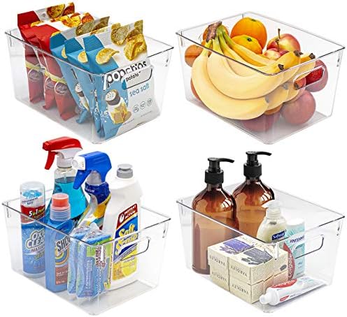 Sorbus Fridge Organizers and Storage, Clear Plastic Bins (Medium, 8 Pack) - Image 4