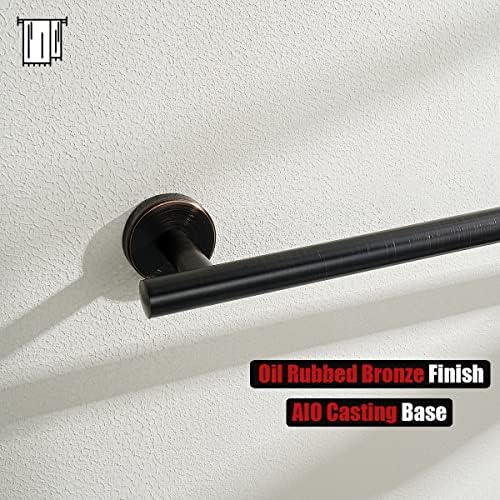 JQK Oil Rubbed Bronze Towel Bar, 33 Inch 304 Stainless Steel Thicken 0.8mm Towel Rack Bathroom, Towel Holder ORB Wall Mount, Useable Length 30 Inch, TB110L30-ORB - Image 6