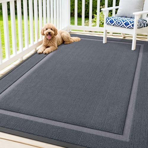 OLANLY Front Door Mat Outside 71x47, All-Season Heavy-Duty Rubber Doormat by OLANLY