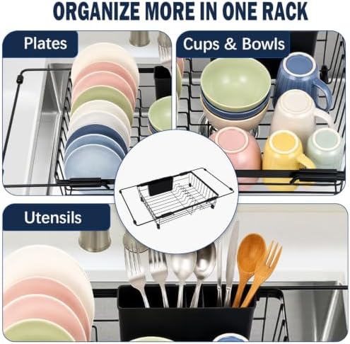 Sink Draining Rack - Removable Stainless Steel Rack, 14.96-21.65 Inches - Image 7