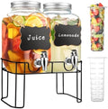 1 Gallon Glass Drink Dispensers For Parties，Lemonade Beverage Dispenser With Stand And Spigot For BBQ, Picnic, Party,Laundry Detergent Dispenser by Unknown