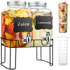 1 Gallon Glass Drink Dispensers For Parties，Lemonade Beverage Dispenser With Stand And Spigot For BBQ, Picnic, Party,Laundry Detergent Dispenser by Unknown