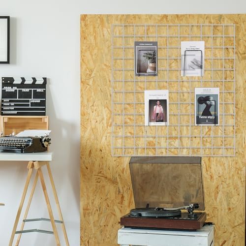 MorningRo 8 Pack Wall Grid Panel Accessories Gridwall Shelf Metal, Black - Image 6