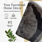 Nature's Decorations Black Agate Bookends – A+ Grade Geode Heavy Duty Decorative Stone Crystal Book Ends for Shelves & Bookcases, Natural Polished Bookshelf Decor, 1 Pair 4-6Lbs - Image 5