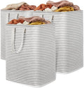 Lifewit 90L Large Laundry Baskets, Laundry Hampers Bags, 3 Pack, Grey by Lifewit