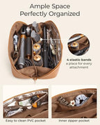 BAGSMART Hair Tools Travel Bag for Shark Flexstyle, Vegan leather - Image 4