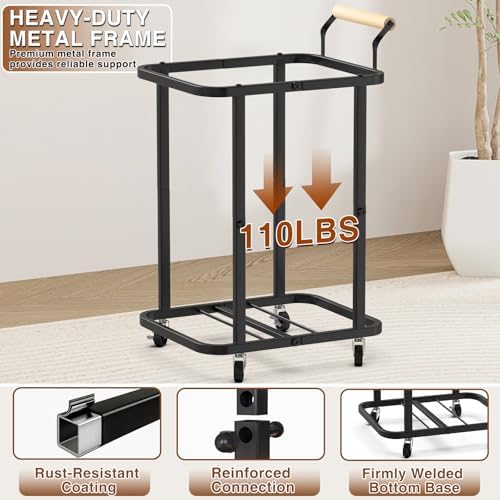 Laundry Hamper with Lid,150L Rolling Laundry Basket with Wheels & Handle - Image 5