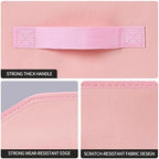 Homsorout Storage Bins for Shelves - Large Trapezoid Closet Shelf Organizer, Fabric Organization Bins with Handles, Storage Baskets for Clothes, Towel, Purse, 6 Pack, Pink - Image 5
